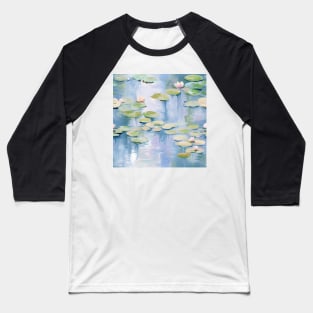 Monet Style Water Lilies 18 Baseball T-Shirt